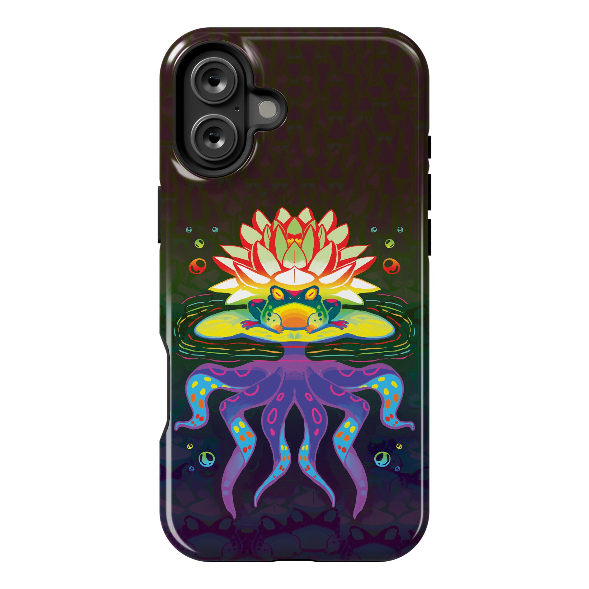 Psychedelic Lily Frog Phone Case